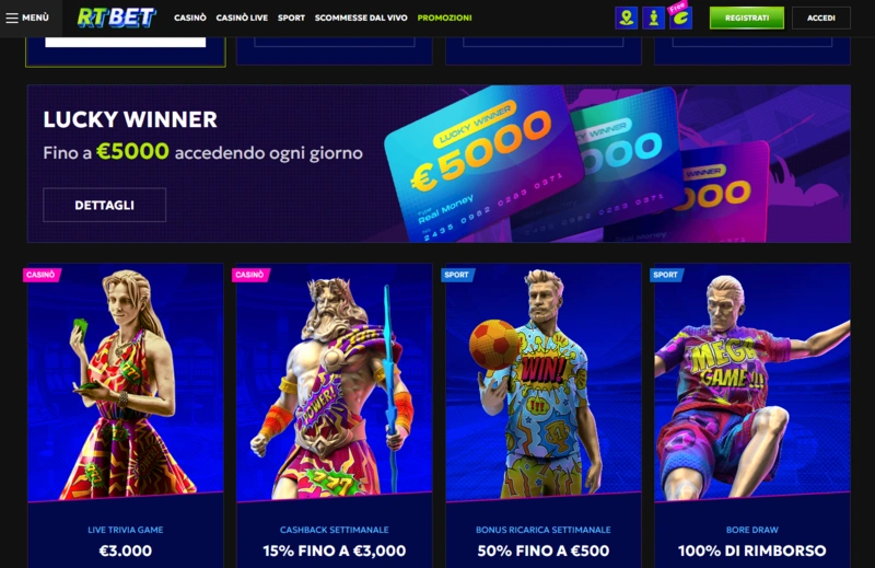 rtbet promotions page